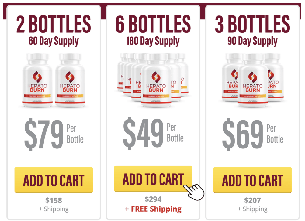 hepatoburn 6 Bottiles